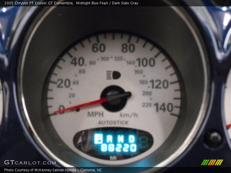 Midnight Blue Pearl / Dark Slate Gray 2005 Chrysler PT Cruiser GT Convertible
