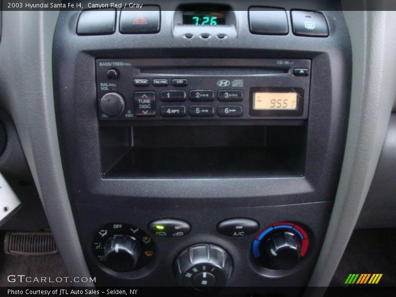 Canyon Red / Gray 2003 Hyundai Santa Fe I4