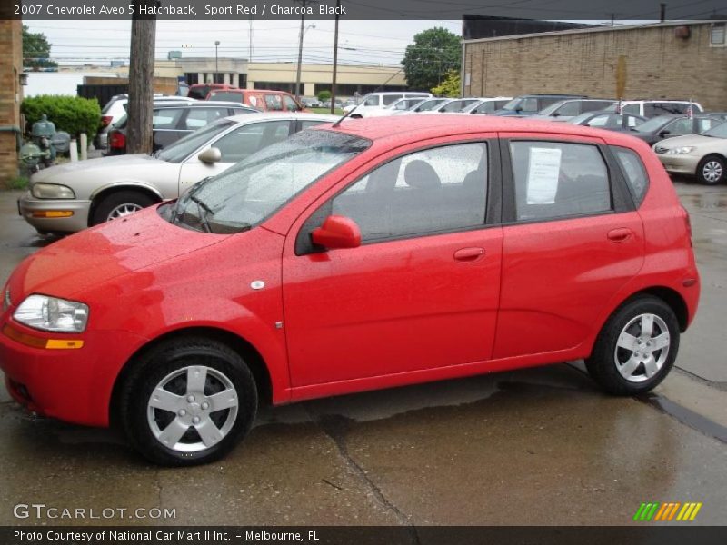 Sport Red / Charcoal Black 2007 Chevrolet Aveo 5 Hatchback