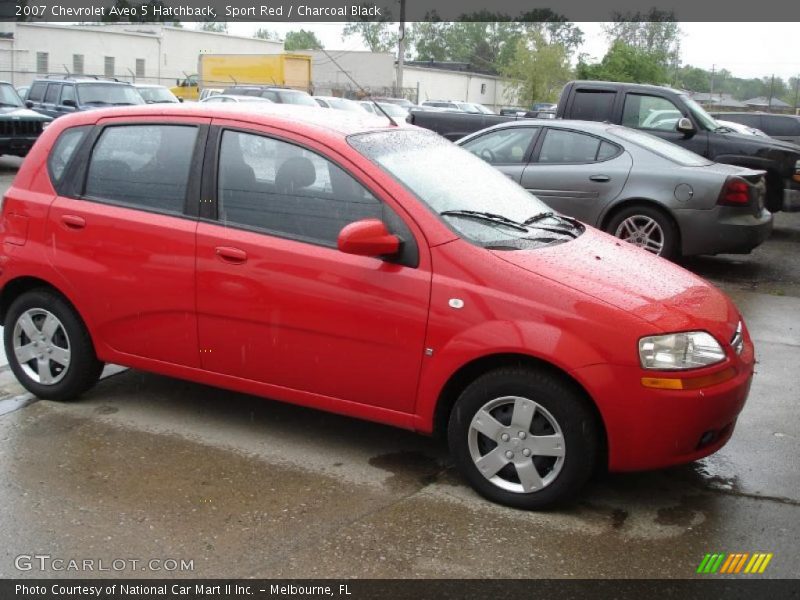 Sport Red / Charcoal Black 2007 Chevrolet Aveo 5 Hatchback