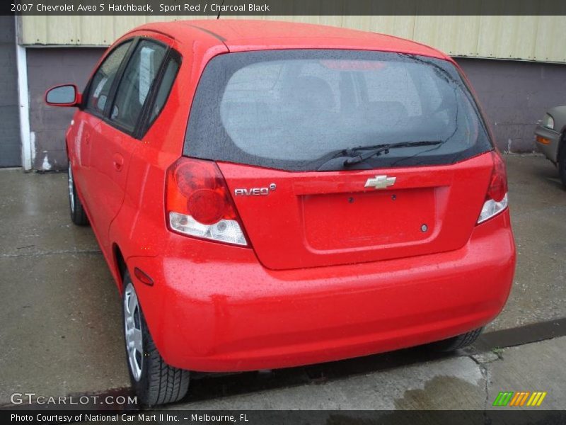 Sport Red / Charcoal Black 2007 Chevrolet Aveo 5 Hatchback