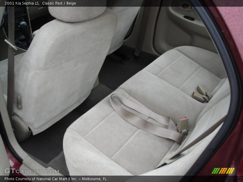 Classic Red / Beige 2001 Kia Sephia LS