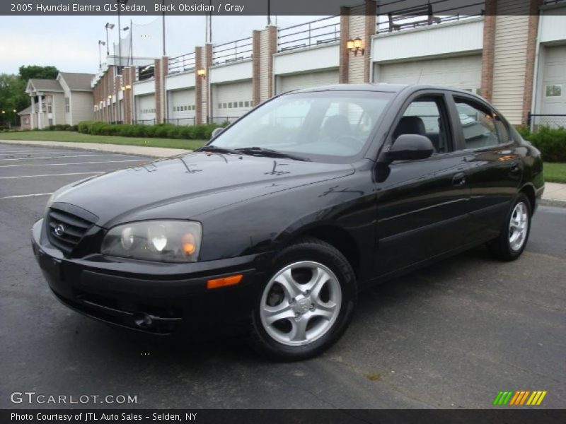 Black Obsidian / Gray 2005 Hyundai Elantra GLS Sedan