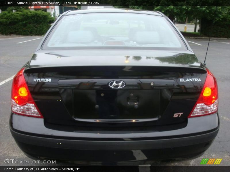 Black Obsidian / Gray 2005 Hyundai Elantra GLS Sedan