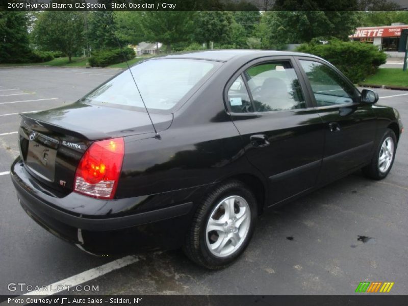 Black Obsidian / Gray 2005 Hyundai Elantra GLS Sedan