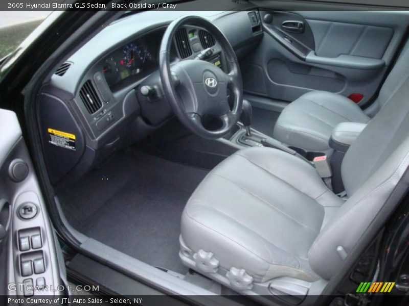 Black Obsidian / Gray 2005 Hyundai Elantra GLS Sedan