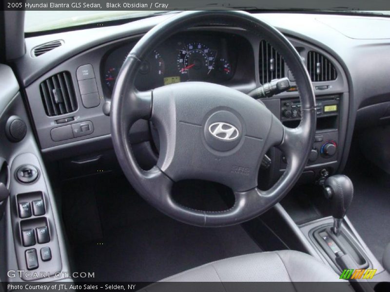 Black Obsidian / Gray 2005 Hyundai Elantra GLS Sedan