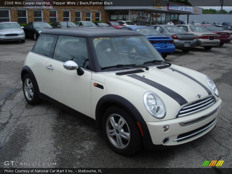 Pepper White / Black/Panther Black 2006 Mini Cooper Hardtop