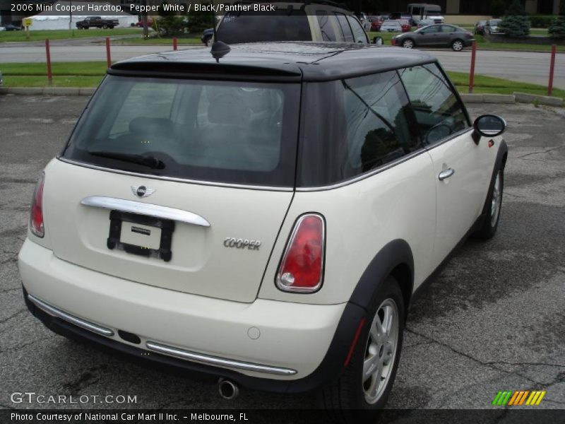 Pepper White / Black/Panther Black 2006 Mini Cooper Hardtop
