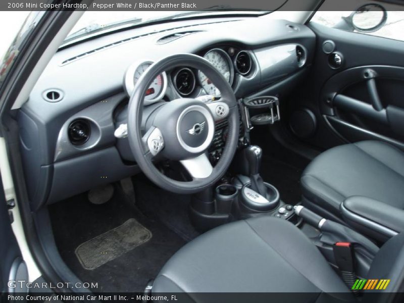 Pepper White / Black/Panther Black 2006 Mini Cooper Hardtop