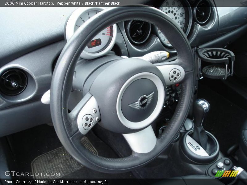 Pepper White / Black/Panther Black 2006 Mini Cooper Hardtop