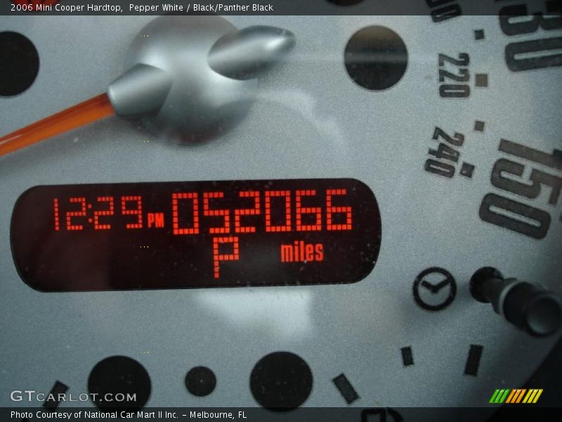Pepper White / Black/Panther Black 2006 Mini Cooper Hardtop
