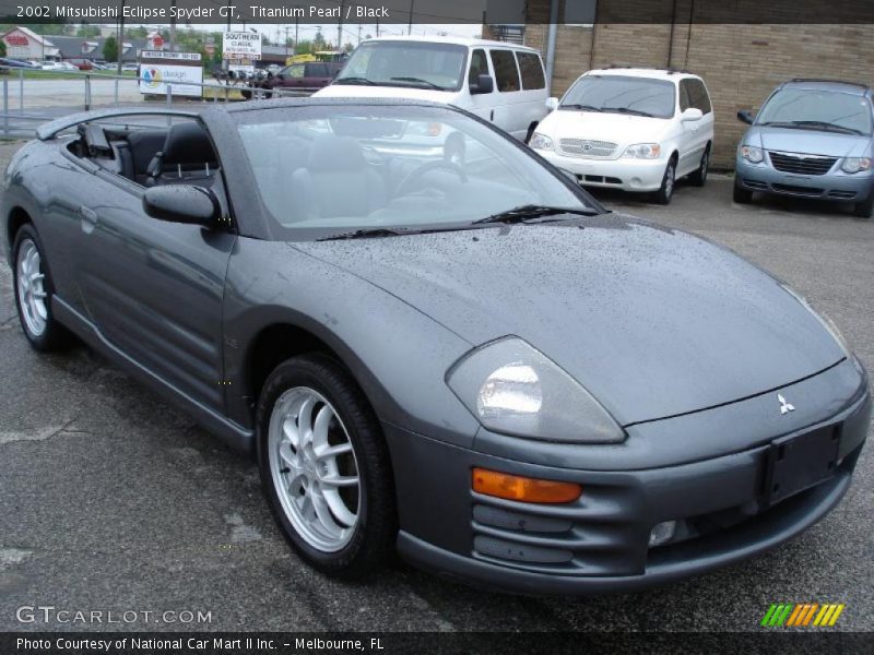 Titanium Pearl / Black 2002 Mitsubishi Eclipse Spyder GT