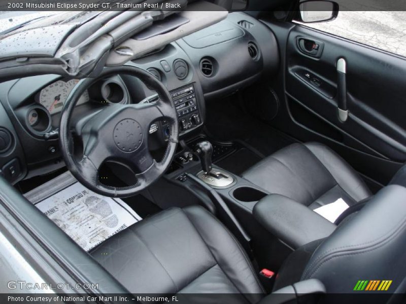 Titanium Pearl / Black 2002 Mitsubishi Eclipse Spyder GT