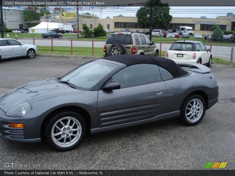 Titanium Pearl / Black 2002 Mitsubishi Eclipse Spyder GT