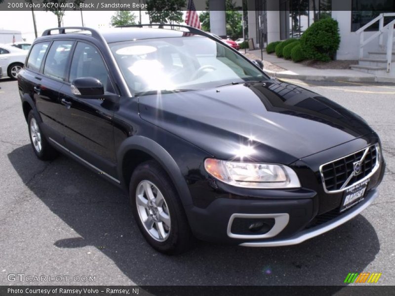 Black / Sandstone Beige 2008 Volvo XC70 AWD