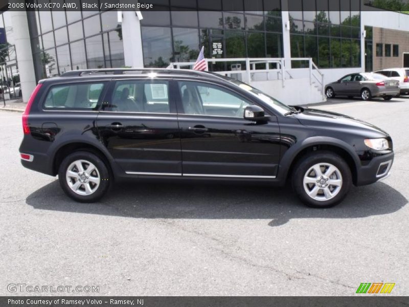Black / Sandstone Beige 2008 Volvo XC70 AWD