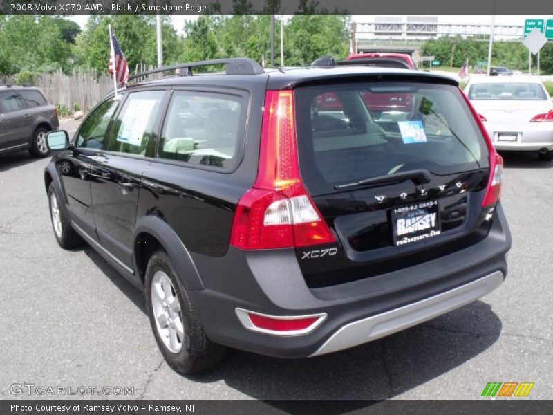 Black / Sandstone Beige 2008 Volvo XC70 AWD