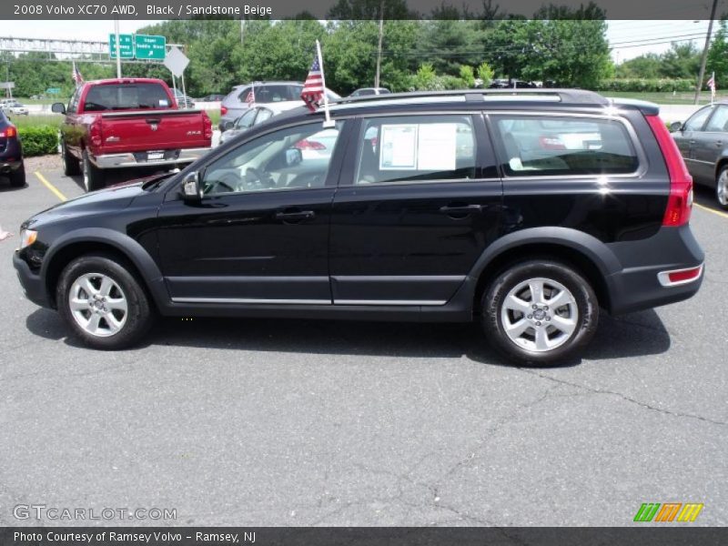 Black / Sandstone Beige 2008 Volvo XC70 AWD