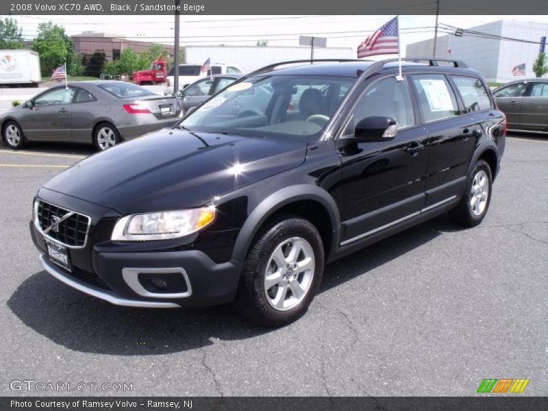 Black / Sandstone Beige 2008 Volvo XC70 AWD