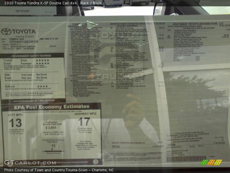 Black / Black 2010 Toyota Tundra X-SP Double Cab 4x4