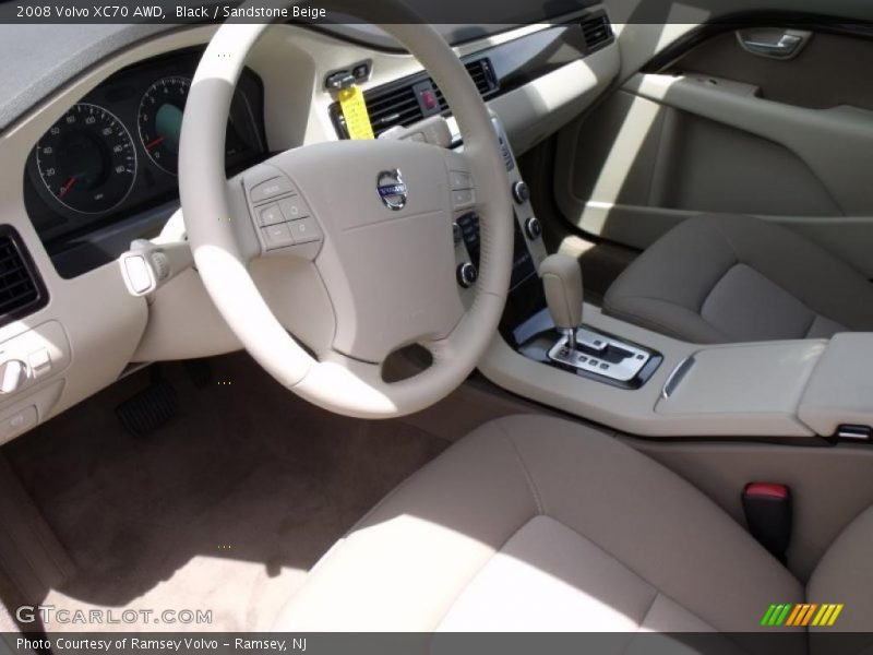 Black / Sandstone Beige 2008 Volvo XC70 AWD