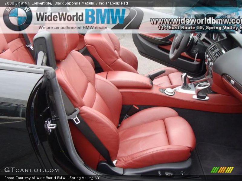 Black Sapphire Metallic / Indianapolis Red 2008 BMW M6 Convertible