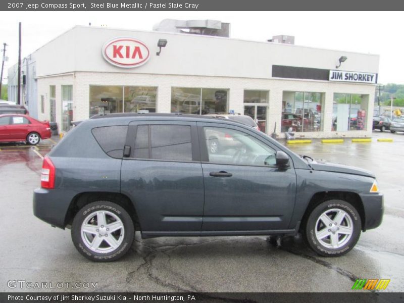 Steel Blue Metallic / Pastel Slate Gray 2007 Jeep Compass Sport