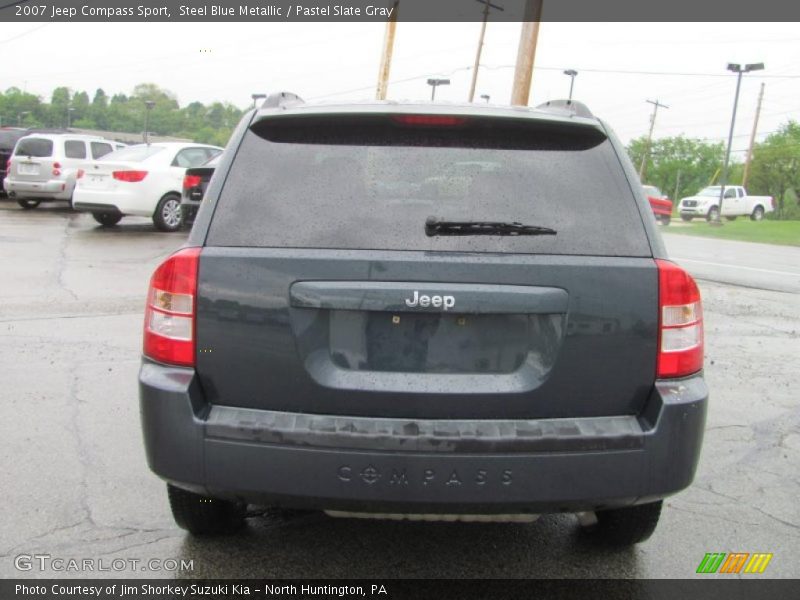 Steel Blue Metallic / Pastel Slate Gray 2007 Jeep Compass Sport