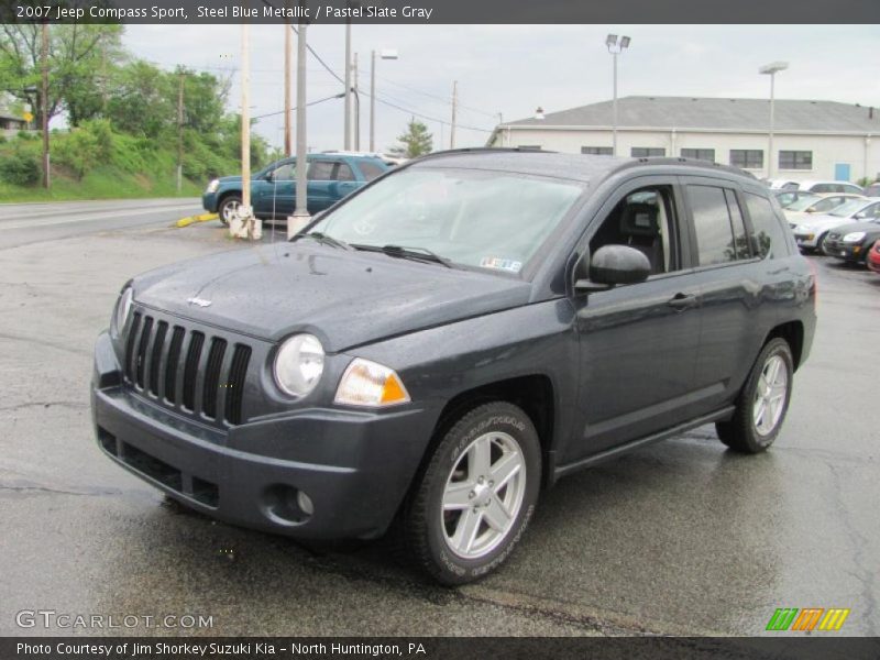 Steel Blue Metallic / Pastel Slate Gray 2007 Jeep Compass Sport