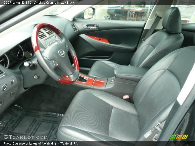 Smokey Granite Mica / Black 2007 Lexus ES 350