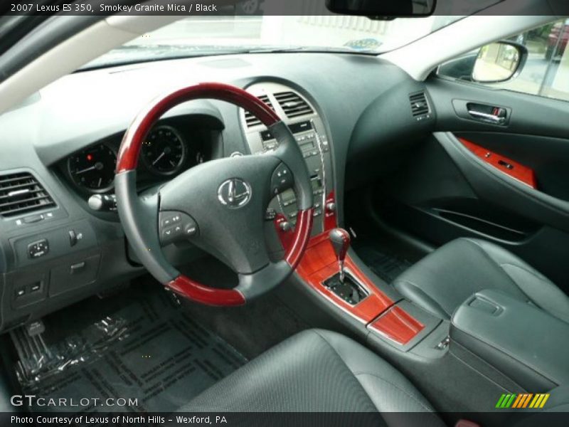 Smokey Granite Mica / Black 2007 Lexus ES 350