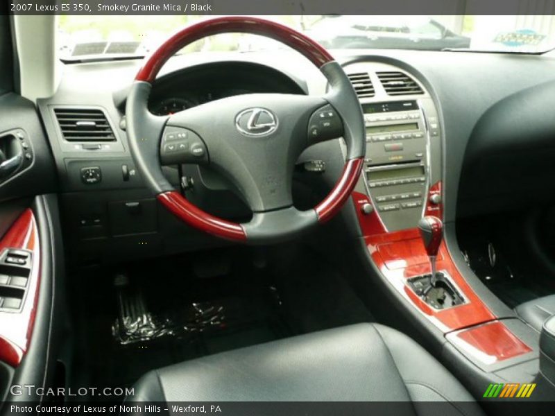 Smokey Granite Mica / Black 2007 Lexus ES 350