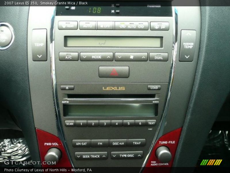 Smokey Granite Mica / Black 2007 Lexus ES 350