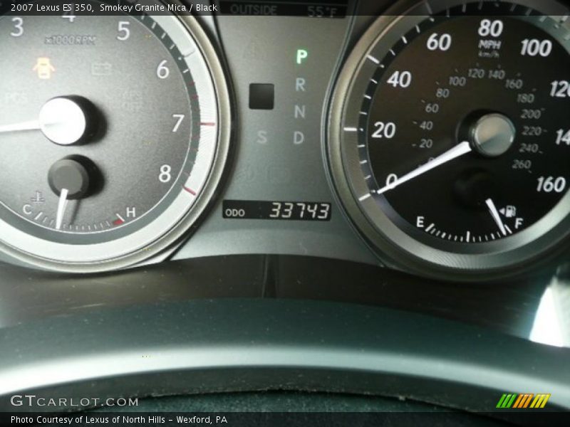 Smokey Granite Mica / Black 2007 Lexus ES 350