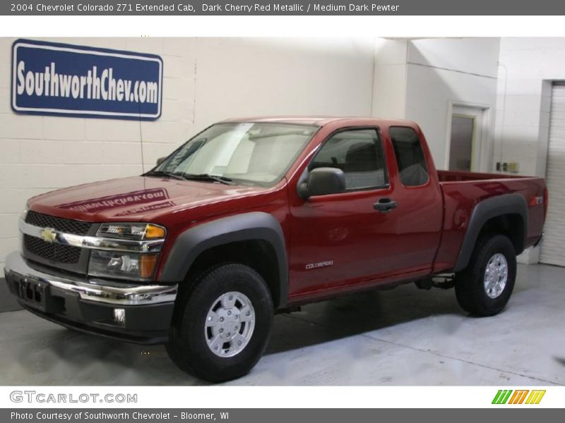 Dark Cherry Red Metallic / Medium Dark Pewter 2004 Chevrolet Colorado Z71 Extended Cab