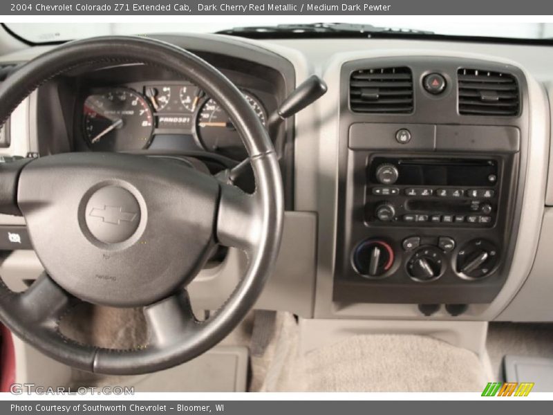 Dark Cherry Red Metallic / Medium Dark Pewter 2004 Chevrolet Colorado Z71 Extended Cab