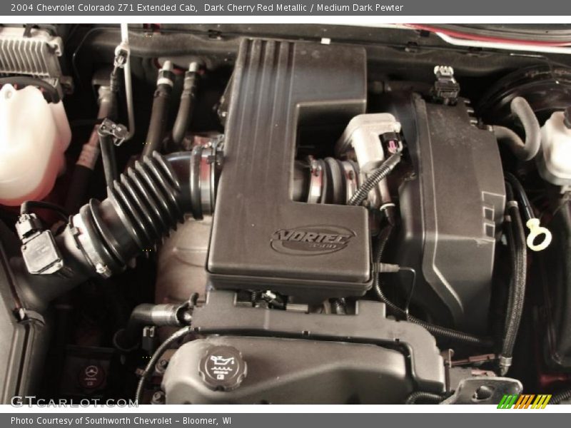Dark Cherry Red Metallic / Medium Dark Pewter 2004 Chevrolet Colorado Z71 Extended Cab