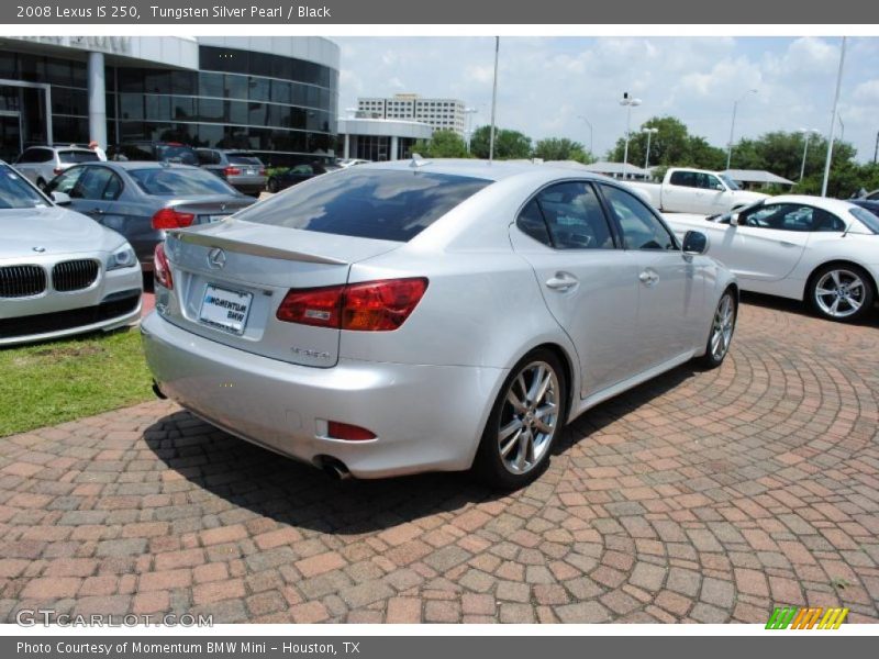 Tungsten Silver Pearl / Black 2008 Lexus IS 250