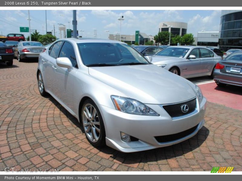 Tungsten Silver Pearl / Black 2008 Lexus IS 250