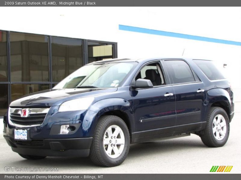 Midnight Blue / Black 2009 Saturn Outlook XE AWD