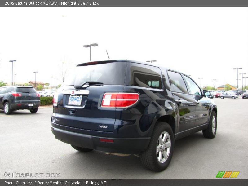 Midnight Blue / Black 2009 Saturn Outlook XE AWD