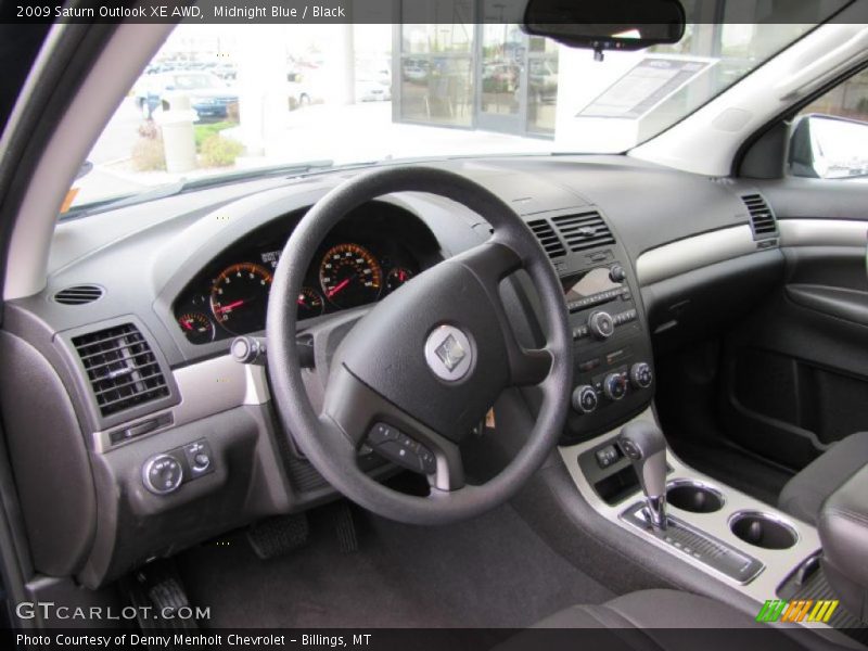 Midnight Blue / Black 2009 Saturn Outlook XE AWD