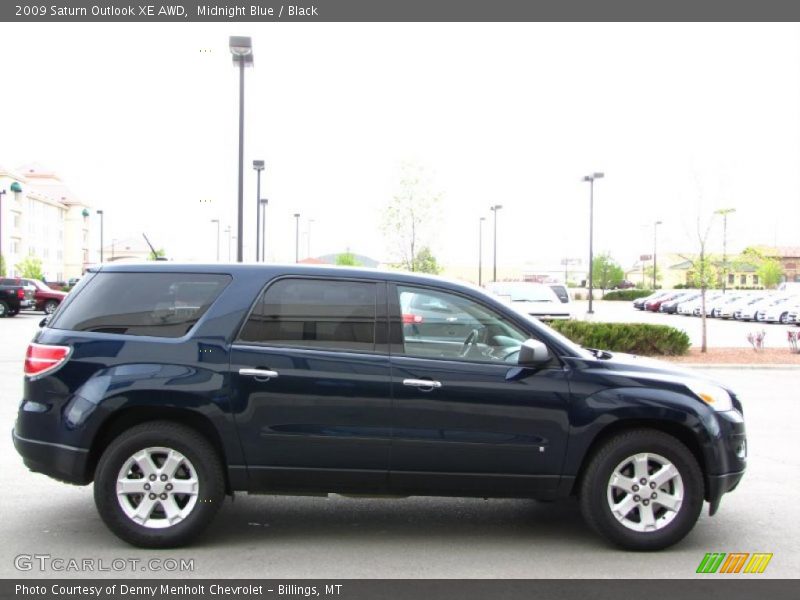 Midnight Blue / Black 2009 Saturn Outlook XE AWD