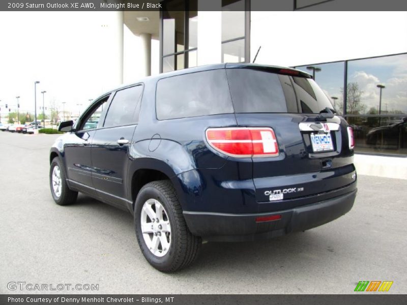 Midnight Blue / Black 2009 Saturn Outlook XE AWD