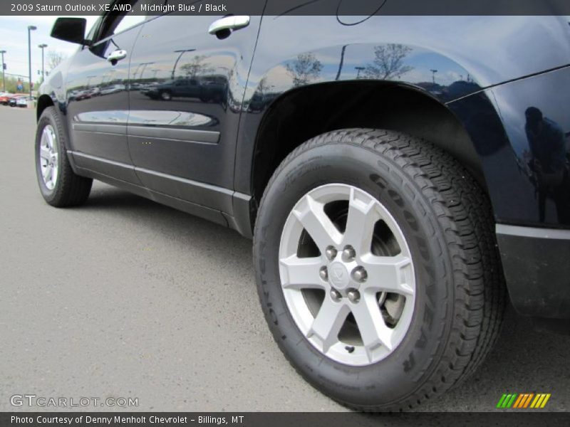 Midnight Blue / Black 2009 Saturn Outlook XE AWD