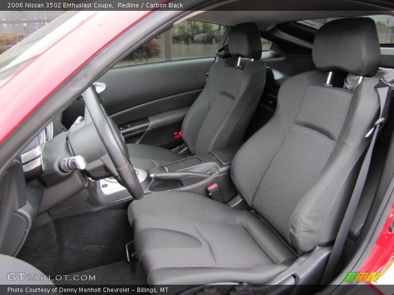 Redline / Carbon Black 2006 Nissan 350Z Enthusiast Coupe