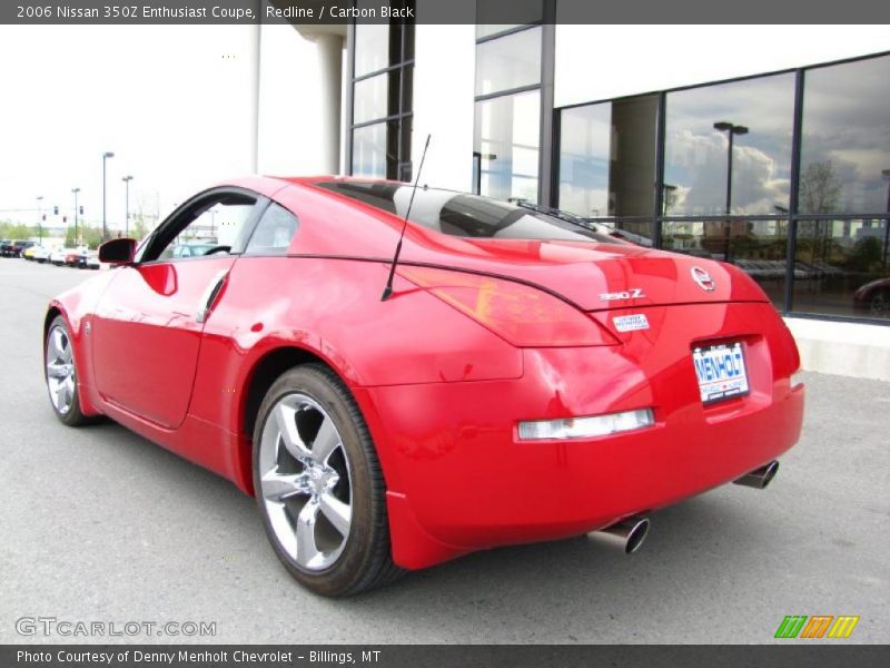 Redline / Carbon Black 2006 Nissan 350Z Enthusiast Coupe