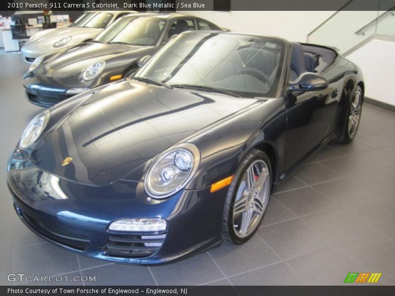 Dark Blue Metallic / Sea Blue 2010 Porsche 911 Carrera S Cabriolet