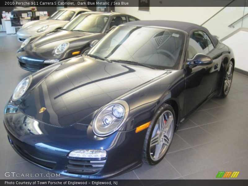 Dark Blue Metallic / Sea Blue 2010 Porsche 911 Carrera S Cabriolet